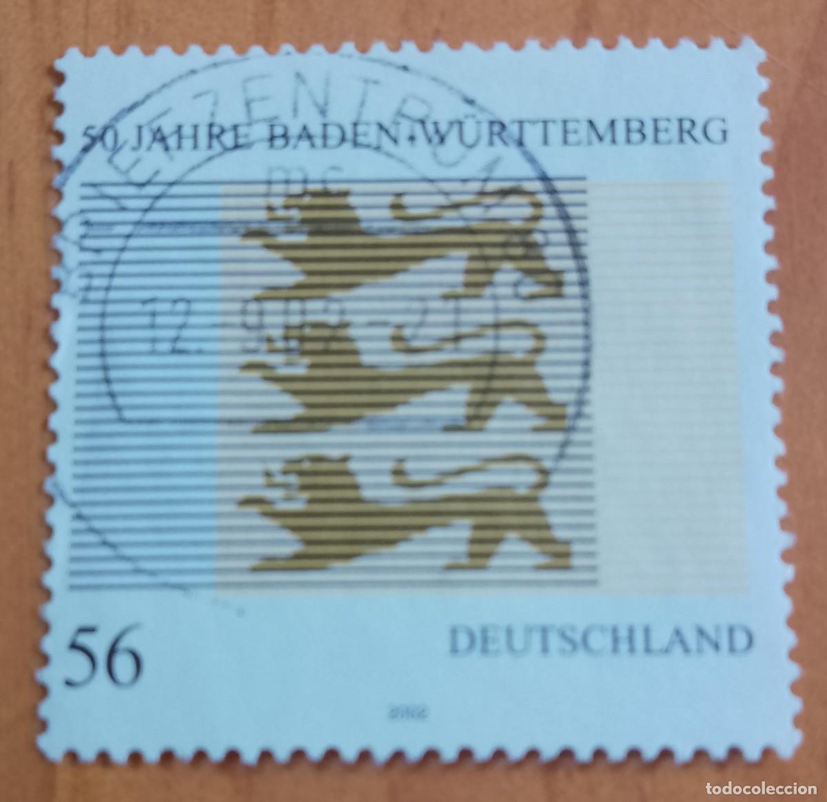 Selos: ALEMANIA - V/F 56 - A&Ntilde;O 2002 - 50 A&Ntilde;OS DE BADEN-W&Uuml;RTTEMBERG, ESTADO FEDERADO