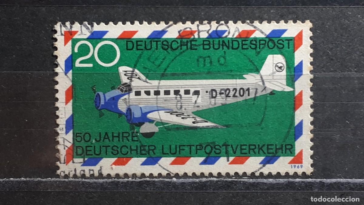 Sellos: ALEMANIA . A&Ntilde;O 1969. &deg;. YVERT A&eacute;reo 1