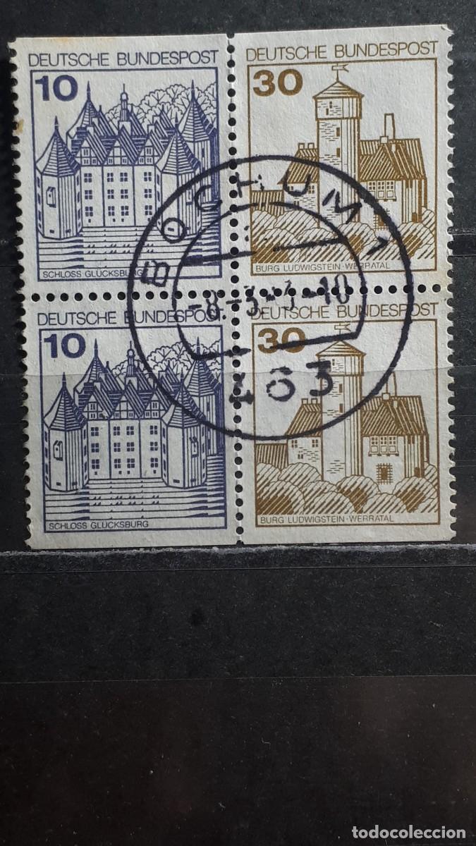 Sellos: ALEMANIA . A&Ntilde;O 1977. &deg;. YVERT 762/3. Un lado din dentar