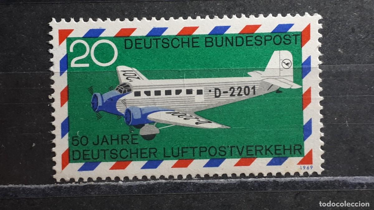 Sellos: ALEMANIA . A&Ntilde;O 1969. **. YVERT A&eacute;reo 1