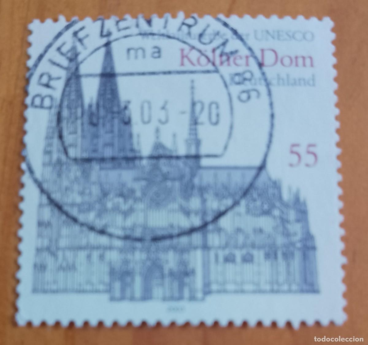 Sellos: ALEMANIA - V/F 55 - A&Ntilde;O 2003 - CATEDRAL DE COLONIA - UNESCO