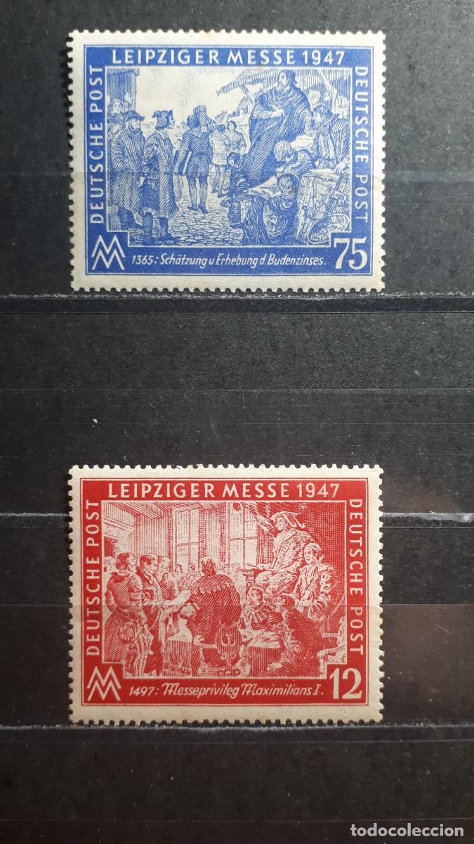 Sellos: ALEMANIA. LEIPZIGER. A&Ntilde;O 1947. *. YVERT 30/1