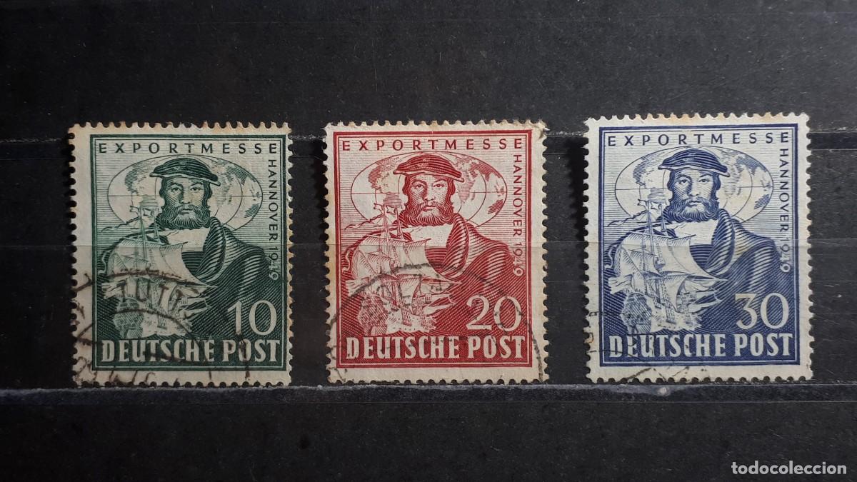 Sellos: ALEMANIA. BIZONA. A&Ntilde;O 1949. &deg;. YVERT 71/3