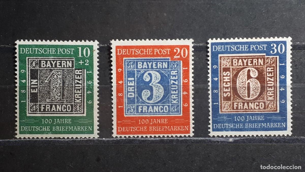 Sellos: ALEMANIA. BIZONA. A&Ntilde;O 1949. (*). YVERT 76/8