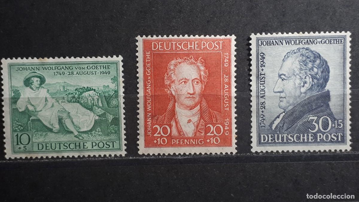 Sellos: ALEMANIA. BIZONA. A&Ntilde;O 1949. **/(*). YVERT 79/81