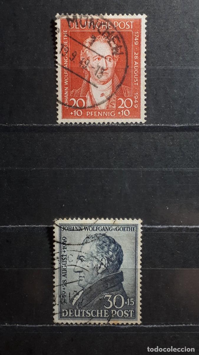 Sellos: ALEMANIA. BIZONA. A&Ntilde;O 1949. &deg;. YVERT 80/1
