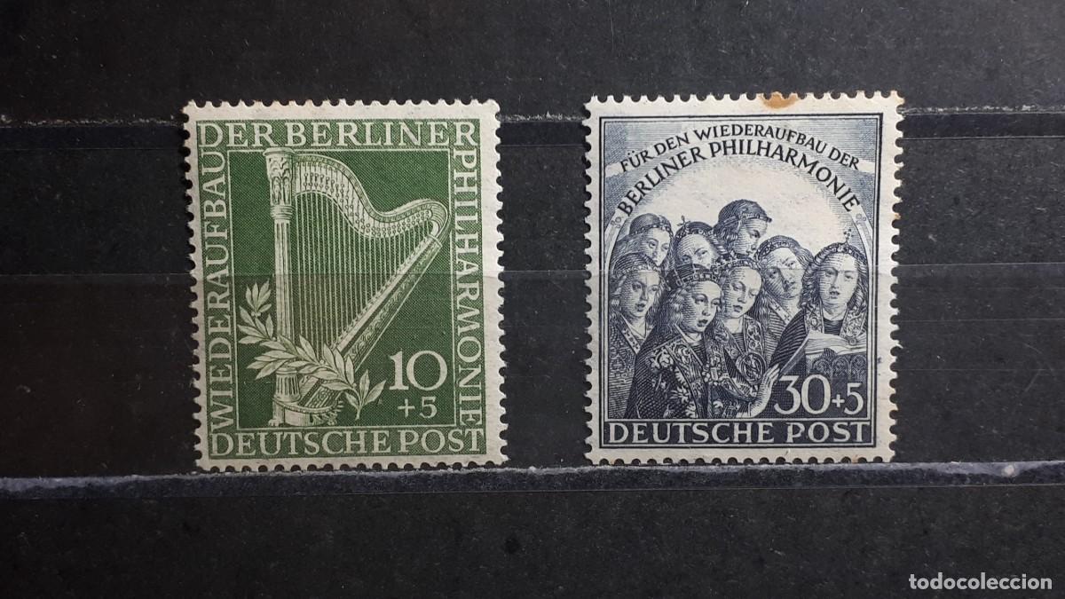 Sellos: ALEMANIA. BERL&Iacute;N . A&Ntilde;O 1950. *. YVERT 58/9