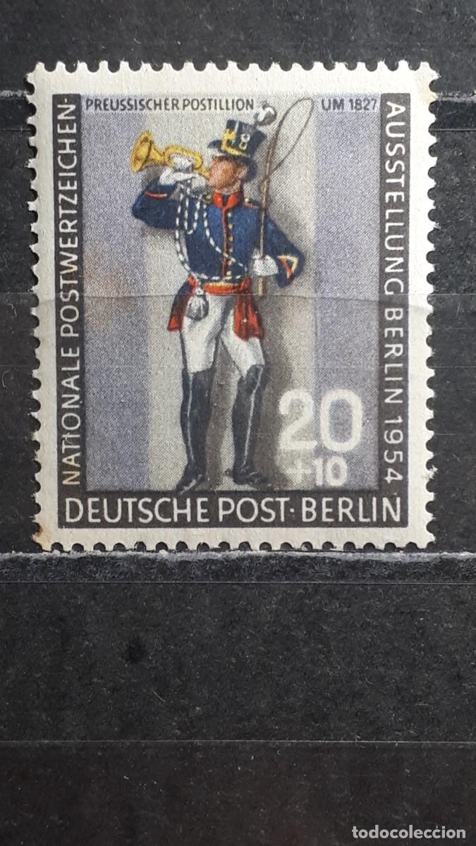 Sellos: ALEMANIA. BERL&Iacute;N . A&Ntilde;O 1954. *. YVERT 107