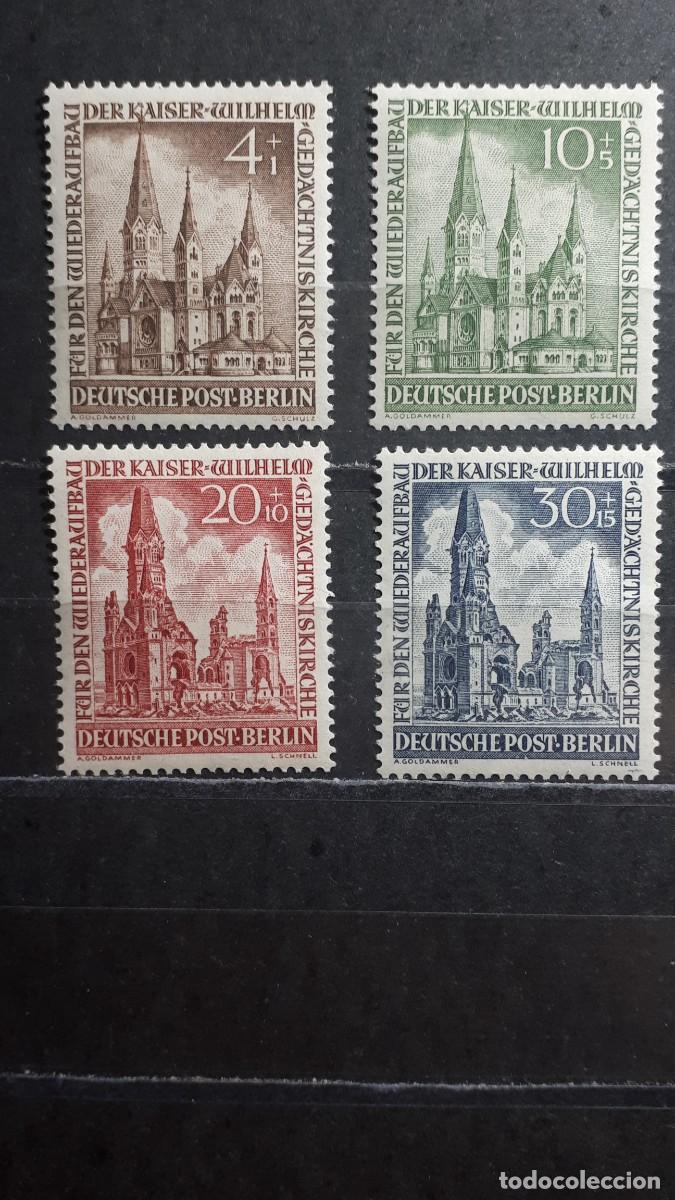 Sellos: ALEMANIA. BERL&Iacute;N . A&Ntilde;O 1953. *. YVERT 92/5