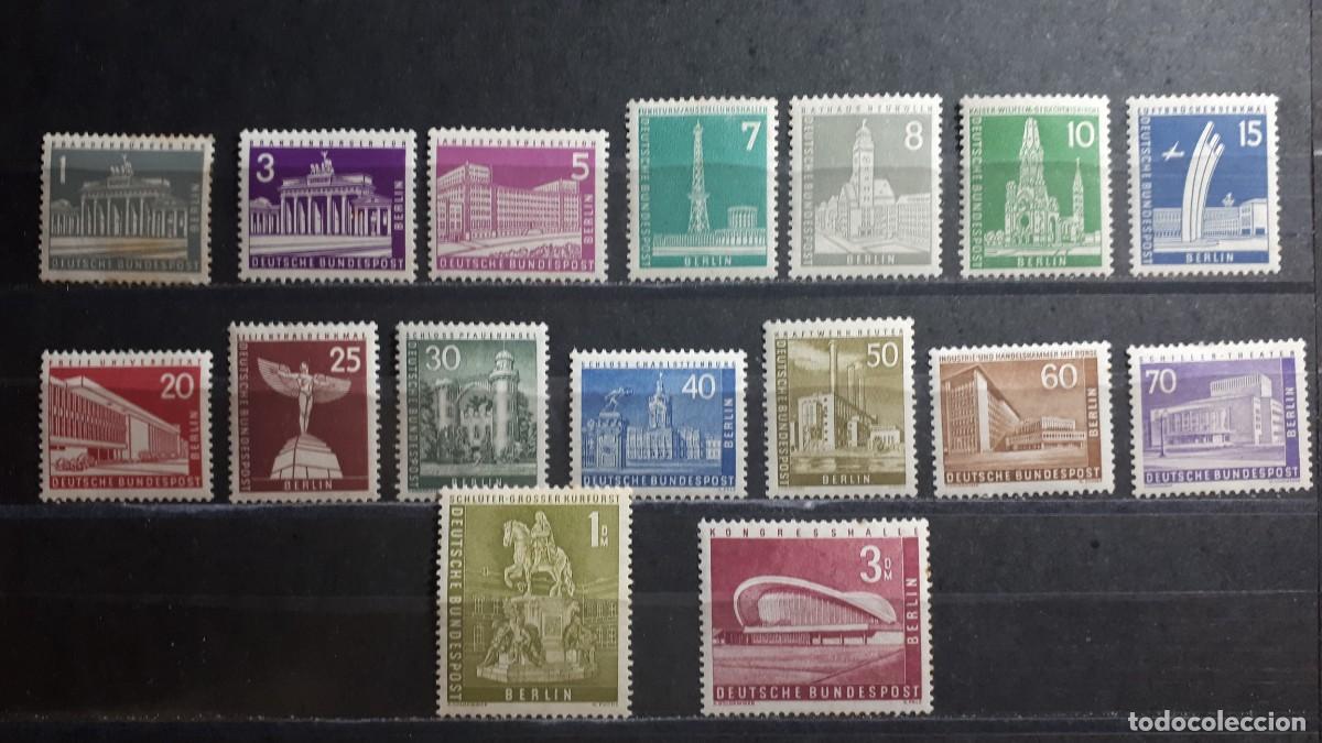 Sellos: ALEMANIA. BERL&Iacute;N . A&Ntilde;O 1956. *. YVERT 125/35A