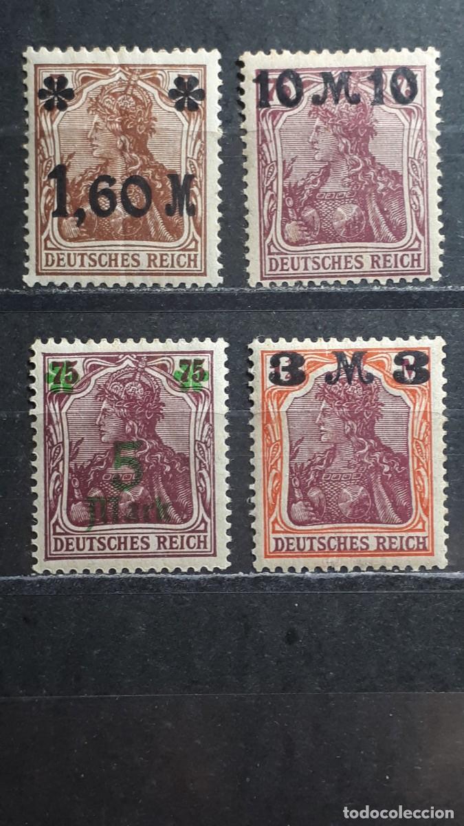 Sellos: ALEMANIA IMPERIO. A&Ntilde;O 1921. *. YVERT 134/7