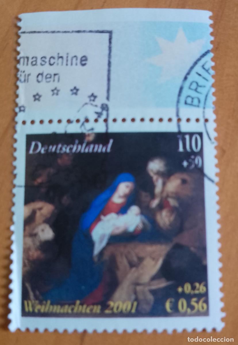 Sellos: ALEMANIA - V/F 110 + 50 EUROS - NAVIDAD 2001