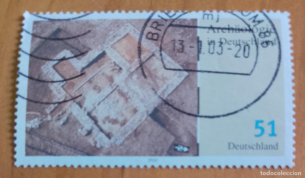 Sellos: ALEMANIA - V/F 51 - A&Ntilde;O 2002 - ARQUEOLOG&Iacute;A ALEMANA - VER DESCRIPCI&Oacute;N.