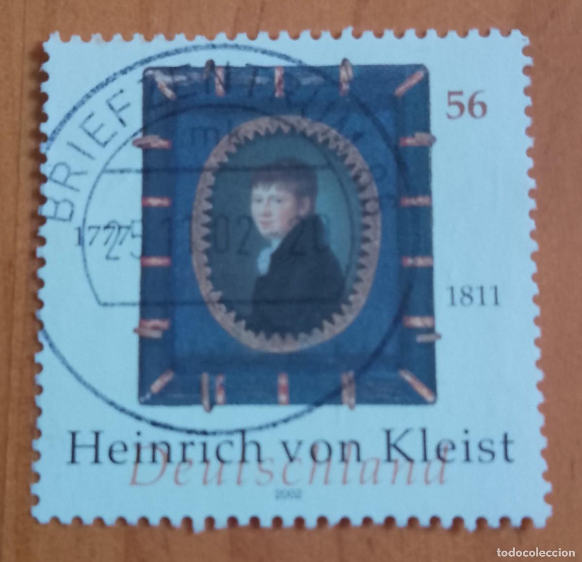 Sellos: ALEMANIA - V/F 56 - HEINRICH VON KLEIST, POETA