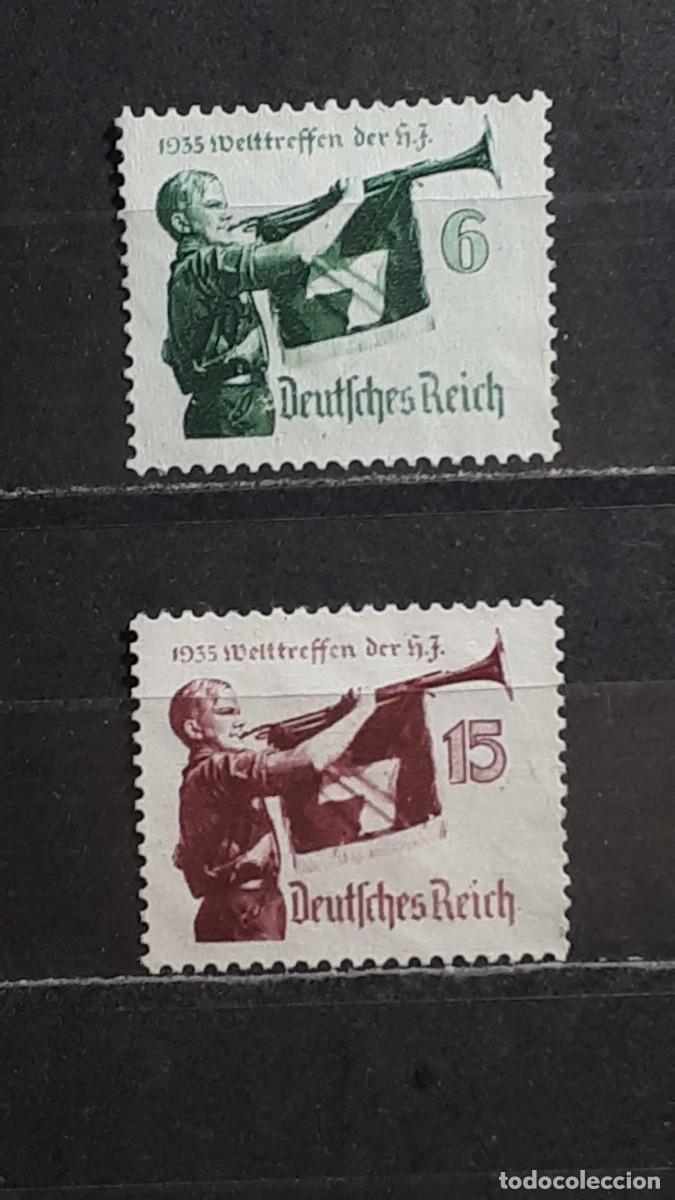 Sellos: ALEMANIA REICH. A&Ntilde;O 1935. (*). YVERT 543/4
