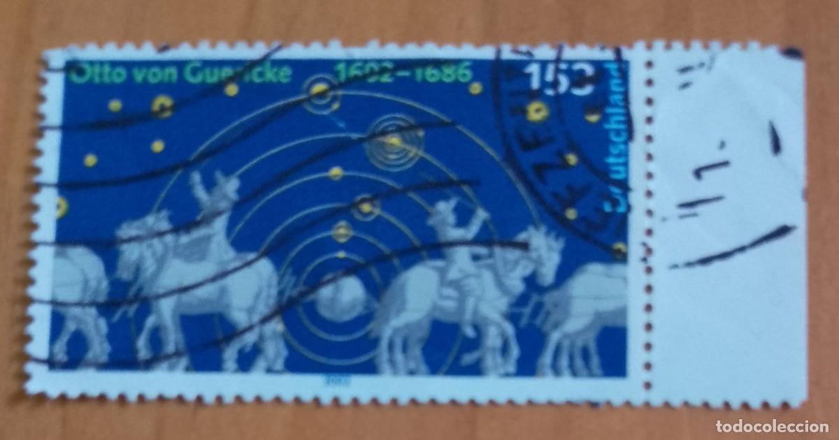 Sellos: ALEMANIA - V/F 153 - A&Ntilde;O 2002 - 400 ANIVERSARIO DE OTTO VON GUERICKE