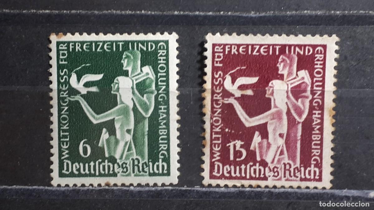 Sellos: ALEMANIA REICH. A&Ntilde;O 1936. (*)/*. YVERT 577/8