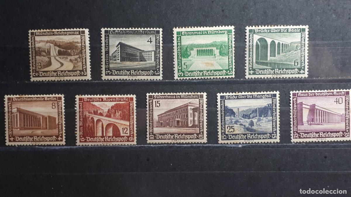 Sellos: ALEMANIA REICH. A&Ntilde;O 1936. *. YVERT 582/90