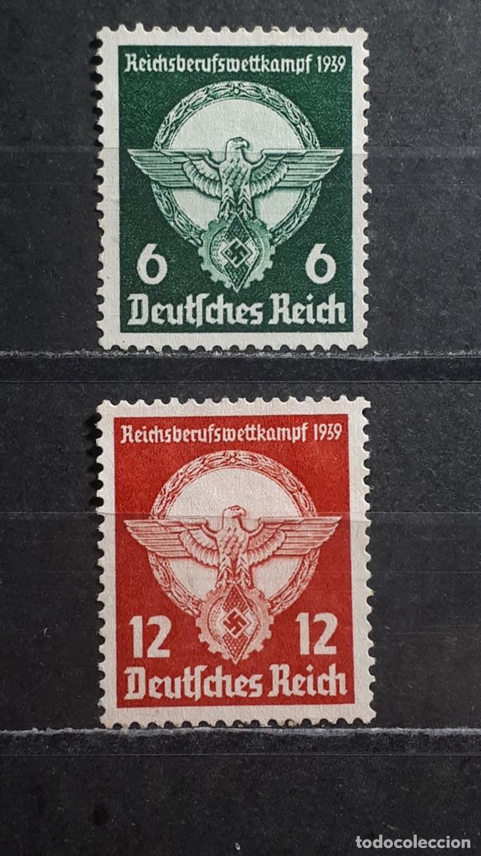 Sellos: ALEMANIA REICH. A&Ntilde;O 1939. (*). YVERT 630/1
