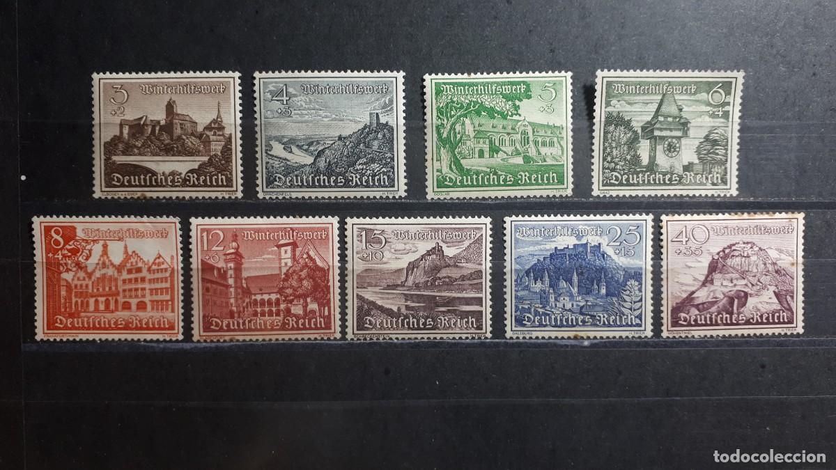 Sellos: ALEMANIA REICH. A&Ntilde;O 1939. **/(*) YVERT 654/52