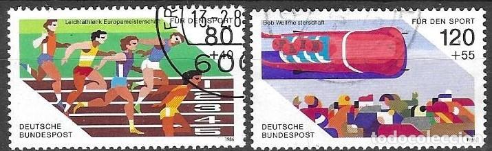 Stamps: SELLOS USADOS DE ALEMANIA 1986, YT 1101/ 02