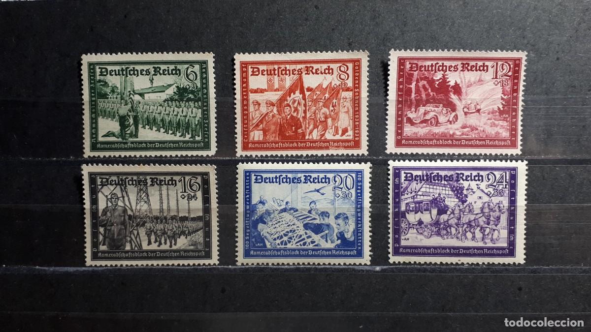Sellos: ALEMANIA REICH. A&Ntilde;O 1941. (*)/**. YVERT 697/702