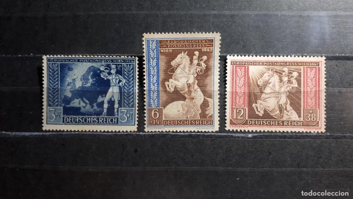 Sellos: ALEMANIA REICH. A&Ntilde;O 1942. (*). YVERT 744/6