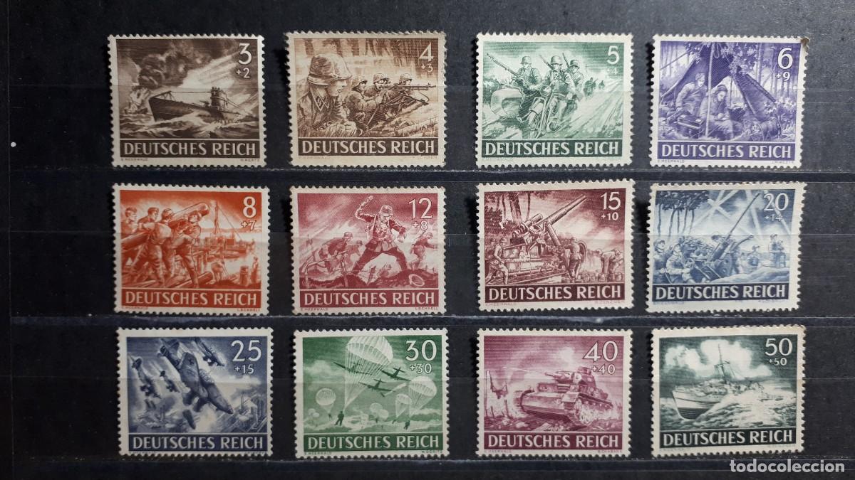 Sellos: ALEMANIA REICH. A&Ntilde;O 1943. (*). YVERT 748/59