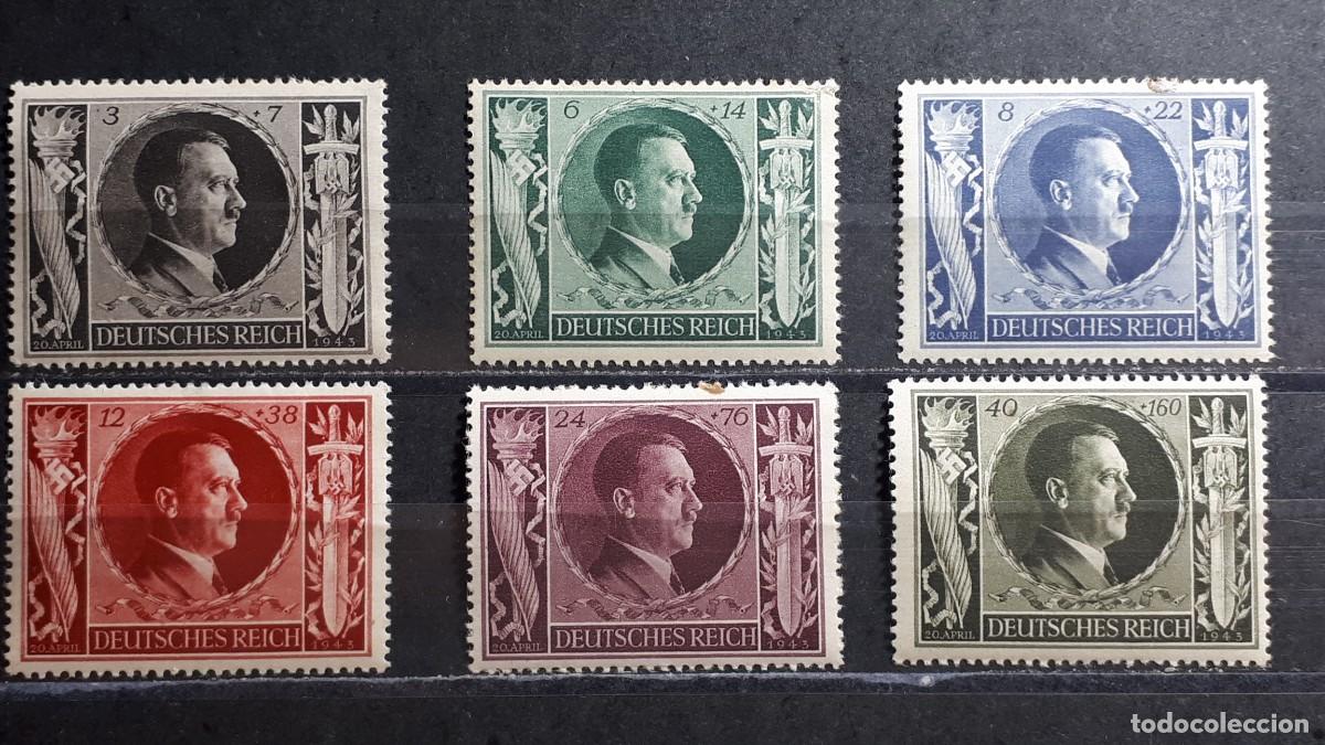Sellos: ALEMANIA REICH. A&Ntilde;O 1943. **. YVERT 763/8