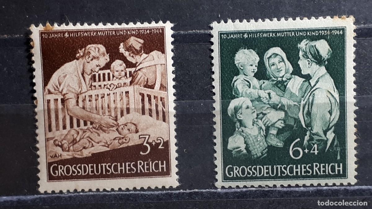 Sellos: ALEMANIA REICH. A&Ntilde;O 1944. *. YVERT 786/7
