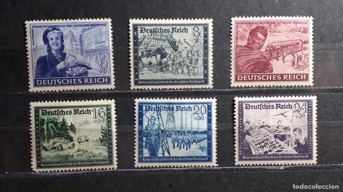 Sellos: ALEMANIA REICH. A&Ntilde;O 1944. *. YVERT 805/10