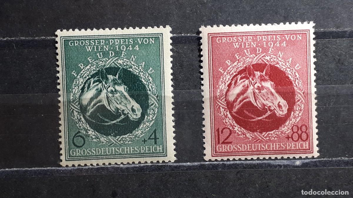 Sellos: ALEMANIA REICH. A&Ntilde;O 1944. *. YVERT 822/3