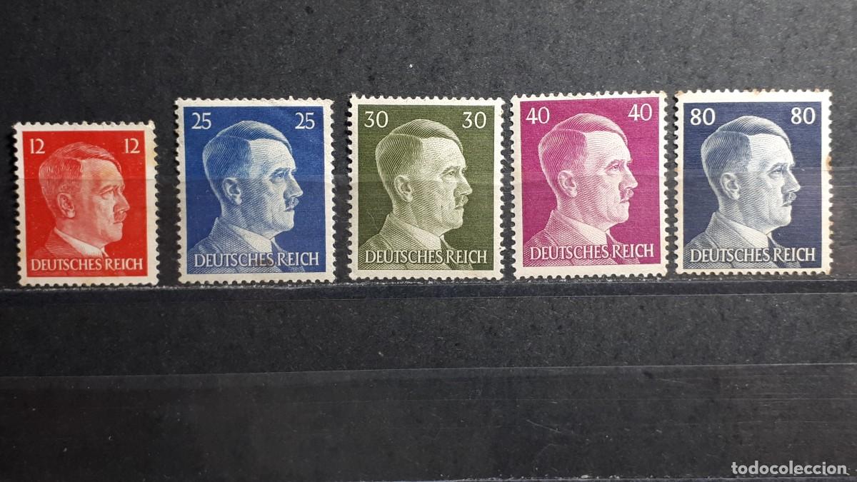 Sellos: ALEMANIA REICH. A&Ntilde;O 1941. *. YVERT 712, 717/9, 722