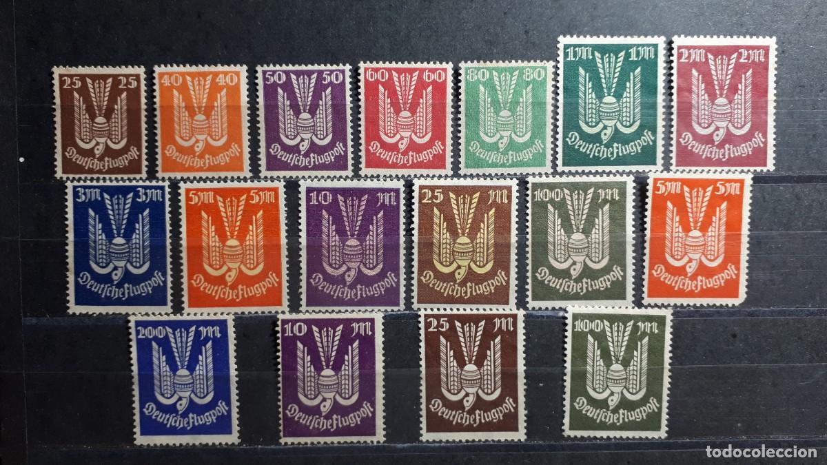 Sellos: ALEMANIA REICH. A&Ntilde;O 1922/3. (*). YVERT 3/19