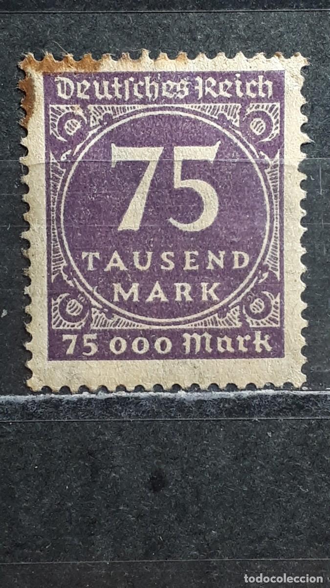 Sellos: ALEMANIA IMPERIO. A&Ntilde;O 1923. *. YVERT 293