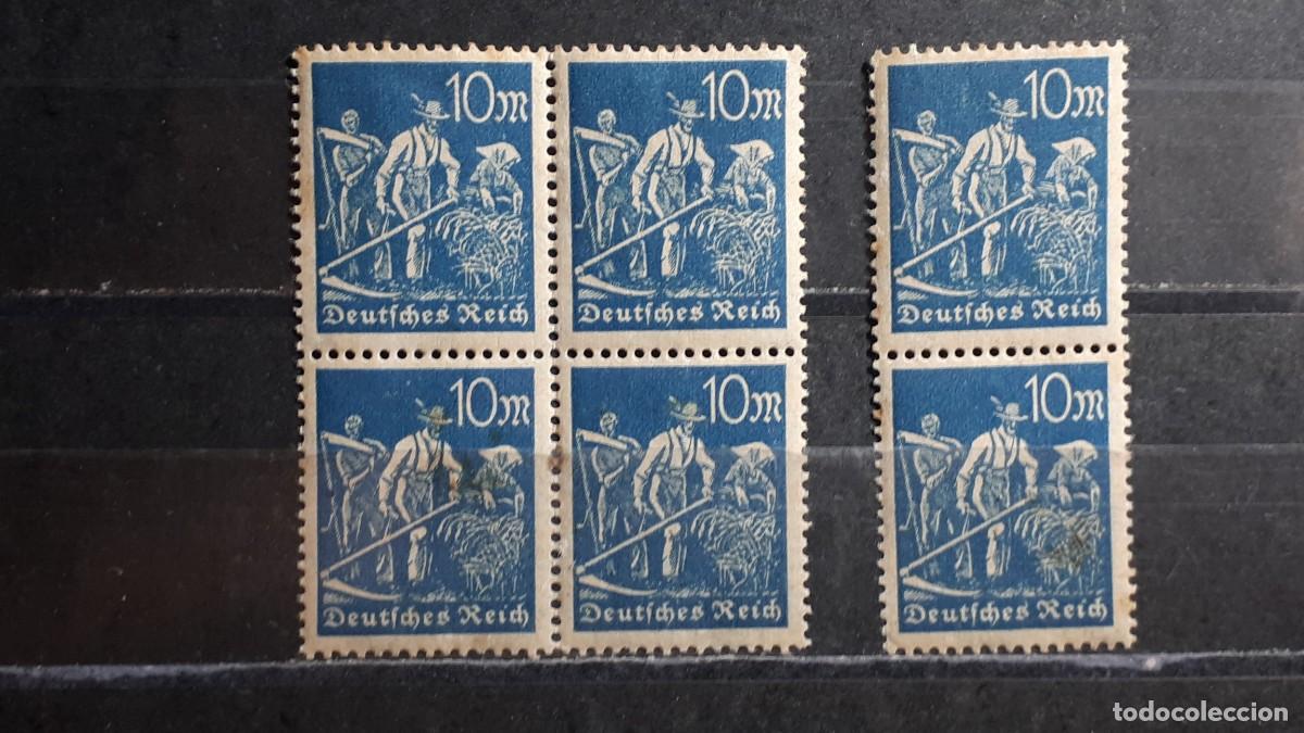 Sellos: ALEMANIA IMPERIO . A&Ntilde;O 1922. *. Lote de 6 sellos