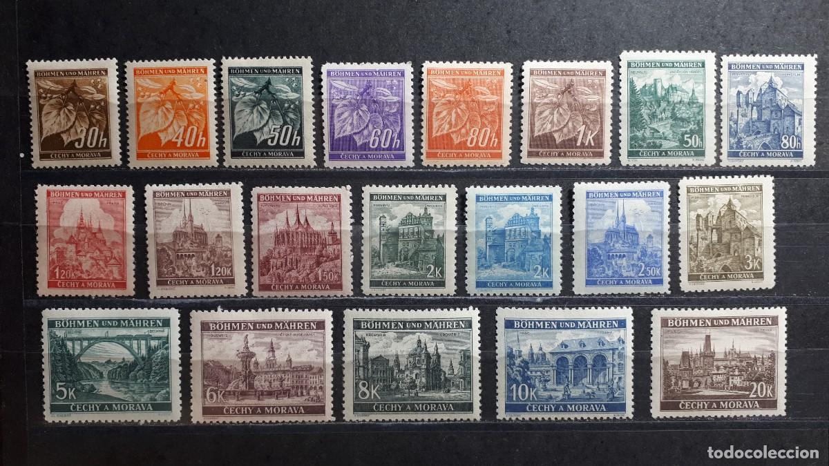 Sellos: ALEMANIA. BOHEMIA Y MORAVIA. A&Ntilde;O 1940-1. * . YVERT 47/60