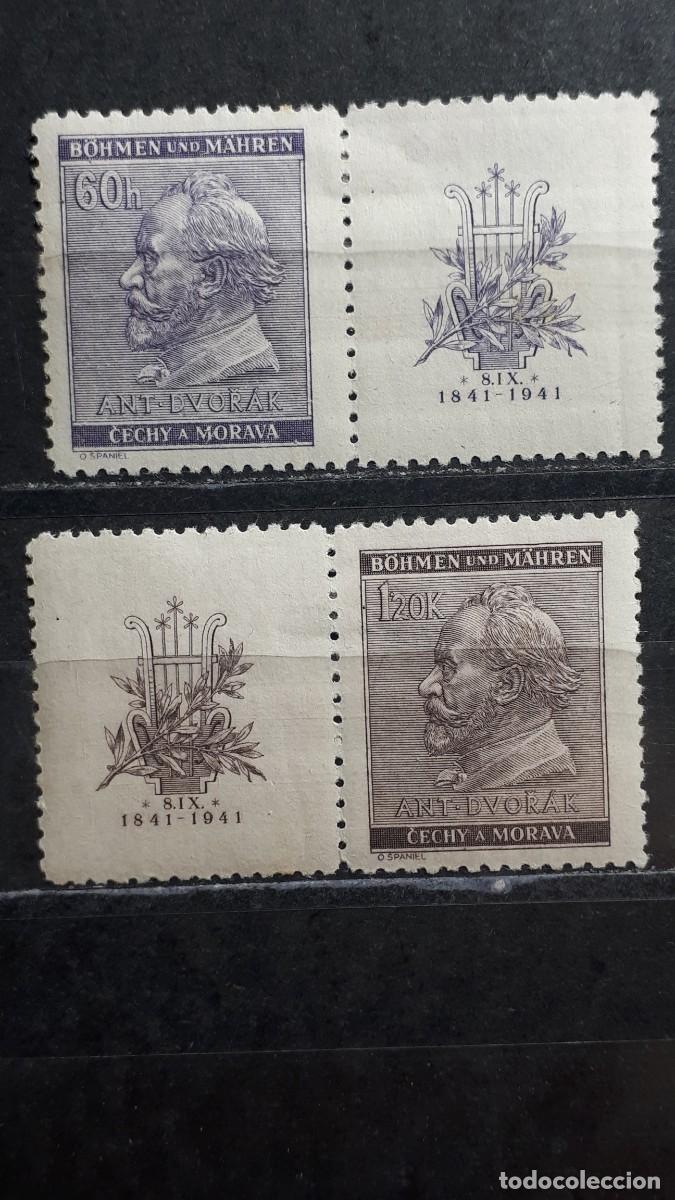 Sellos: ALEMANIA. BOHEMIA Y MORAVIA. A&Ntilde;O 1941. * . YVERT 63/4.