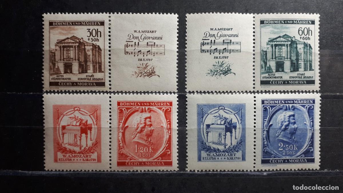Sellos: ALEMANIA. BOHEMIA Y MORAVIA. A&Ntilde;O 1941. * . YVERT 69/72