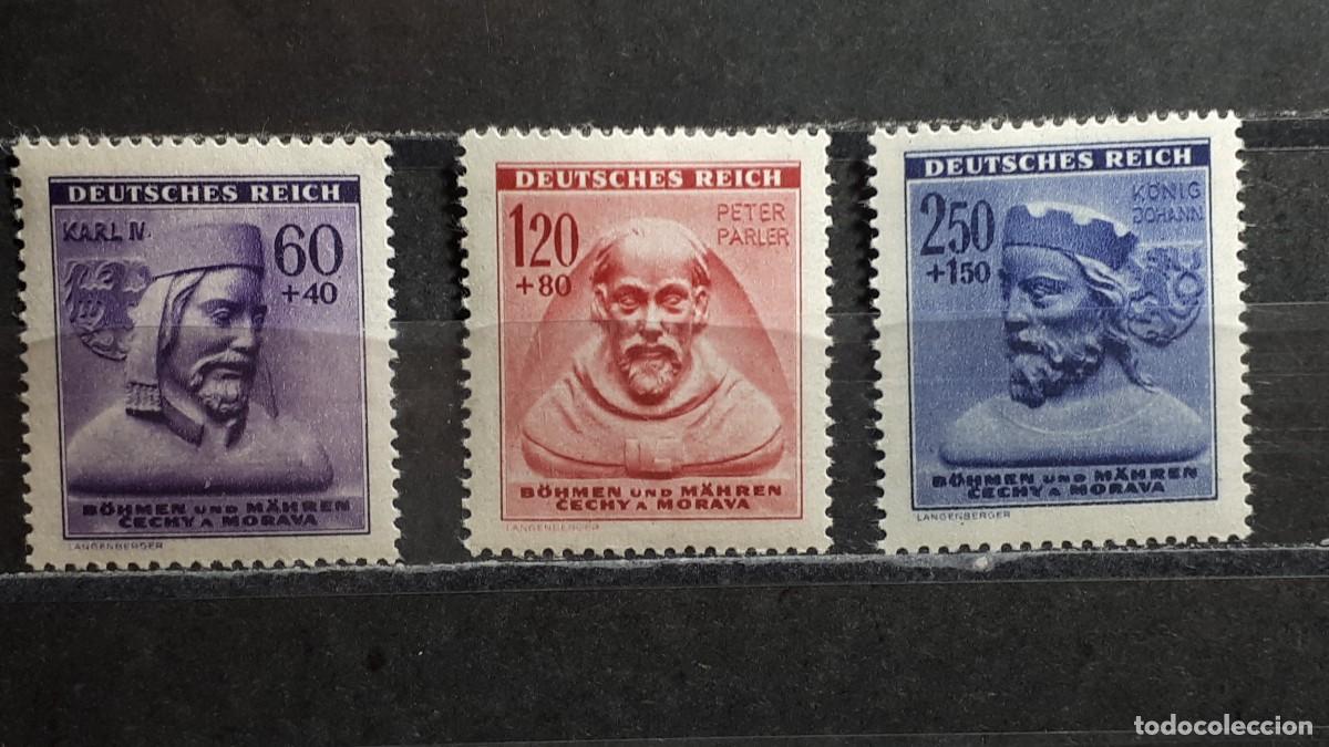 Sellos: ALEMANIA. BOHEMIA Y MORAVIA. A&Ntilde;O 1943. *. YVERT 102/4