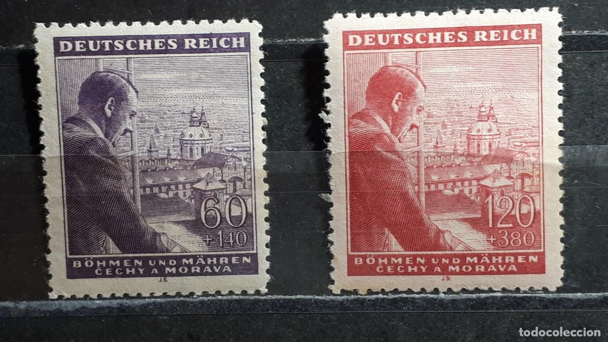 Sellos: ALEMANIA. BOHEMIA Y MORAVIA. A&Ntilde;O 1943. *. YVERT 105/6