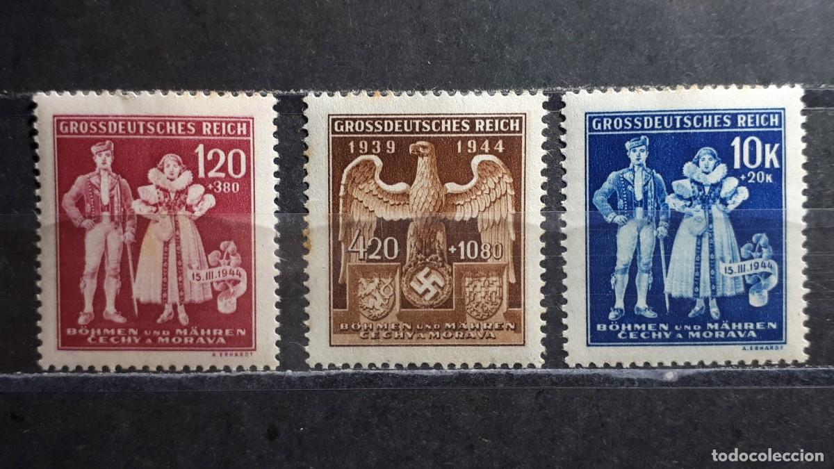 Sellos: ALEMANIA. BOHEMIA Y MORAVIA. A&Ntilde;O 1944. **. YVERT 112/4