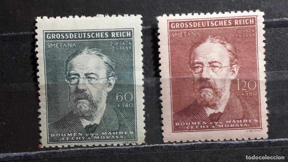 Sellos: ALEMANIA. BOHEMIA Y MORAVIA. A&Ntilde;O 1944. *. YVERT 117/8