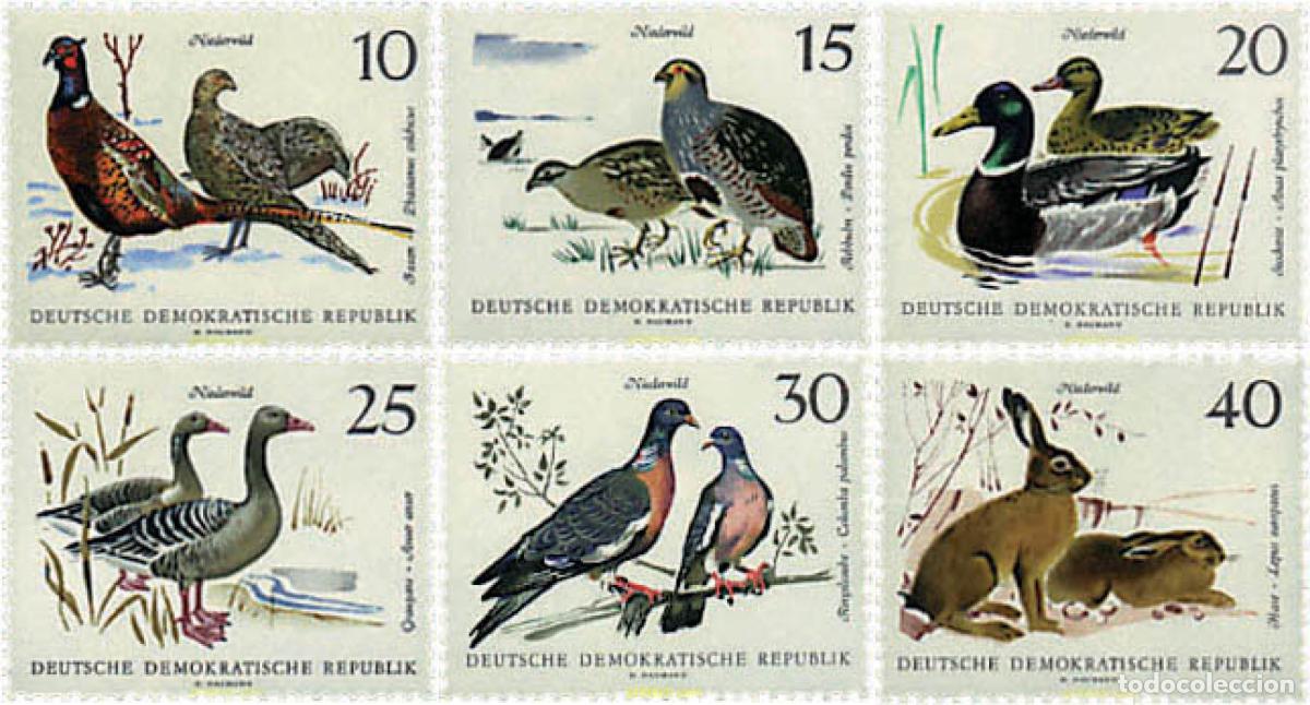 Sellos: 795058 MNH ALEMANIA DEMOCRATICA 1968 FAUNA DE CAZA