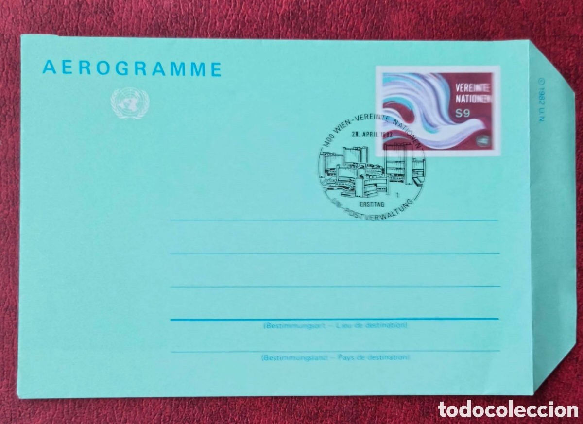 Sellos: Alemania. 1982. Aerograma