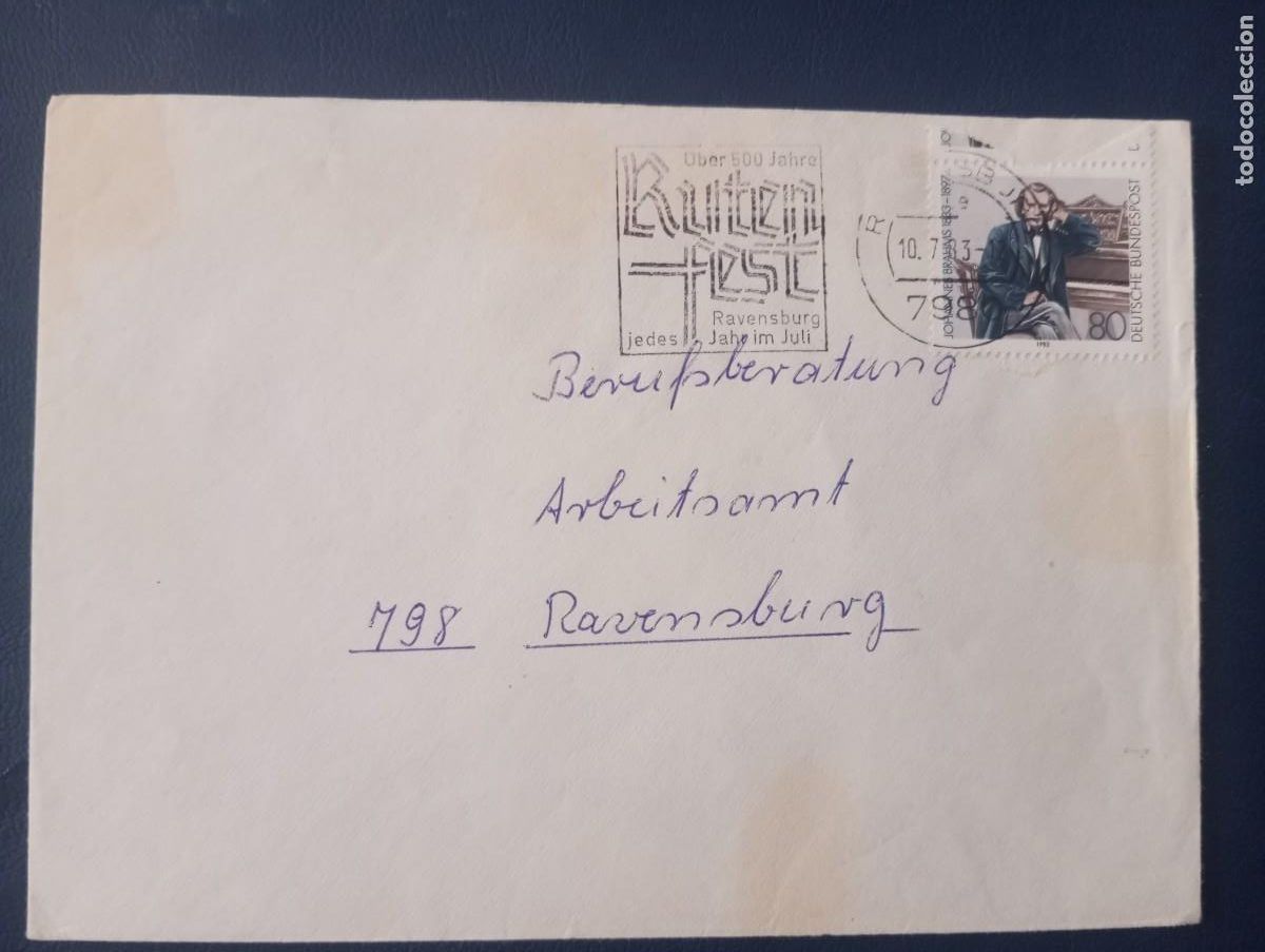 Sellos: ALEMANIA 1983, MATASELLOS ESPECIAL RUTENFEST