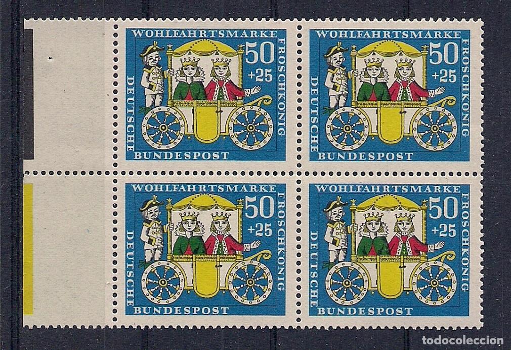Sellos: ALEMANIA FEDERAL - SERIE BIENESTAR 1967 - BLOQUE DE 4 SELLOS - CUENTOS DE LA SE&Ntilde;ORA HOLLE - MNH
