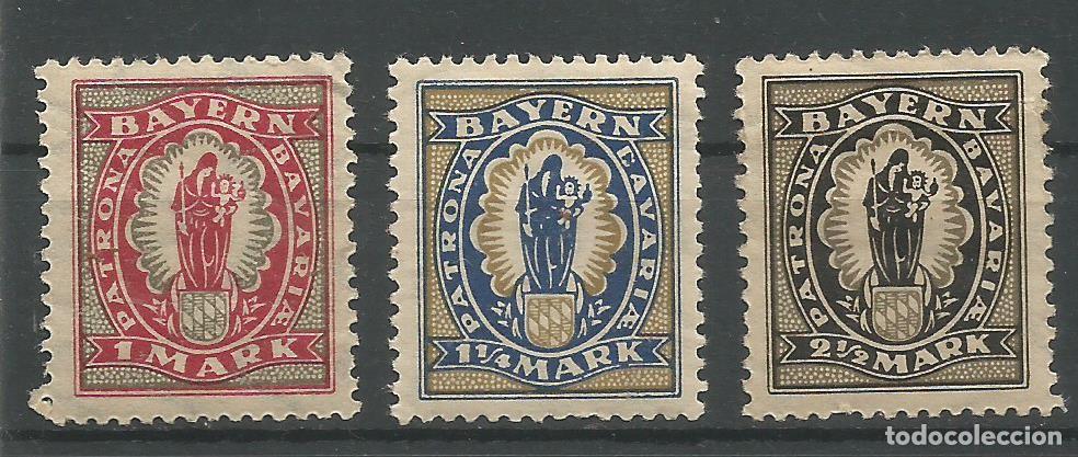 Selos: ALEMANIA-ORIENTAL - BAVIERA - 3 SELLOS MNH + 3 CON SOBREPRESI&Oacute;N - SELLADO