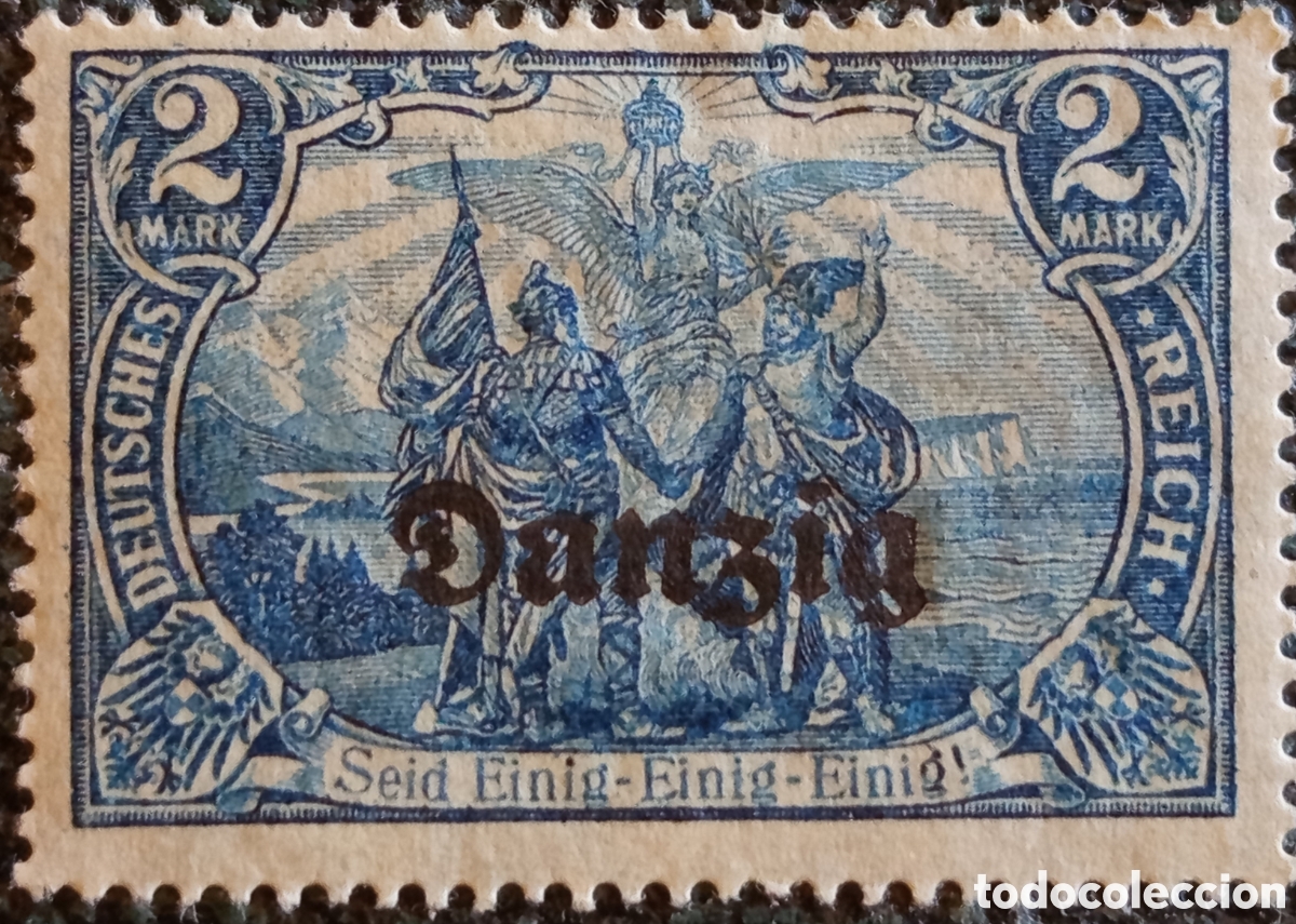 Sellos: Sello Danzig 1920 Michel 11 Nuevo MH Alemania
