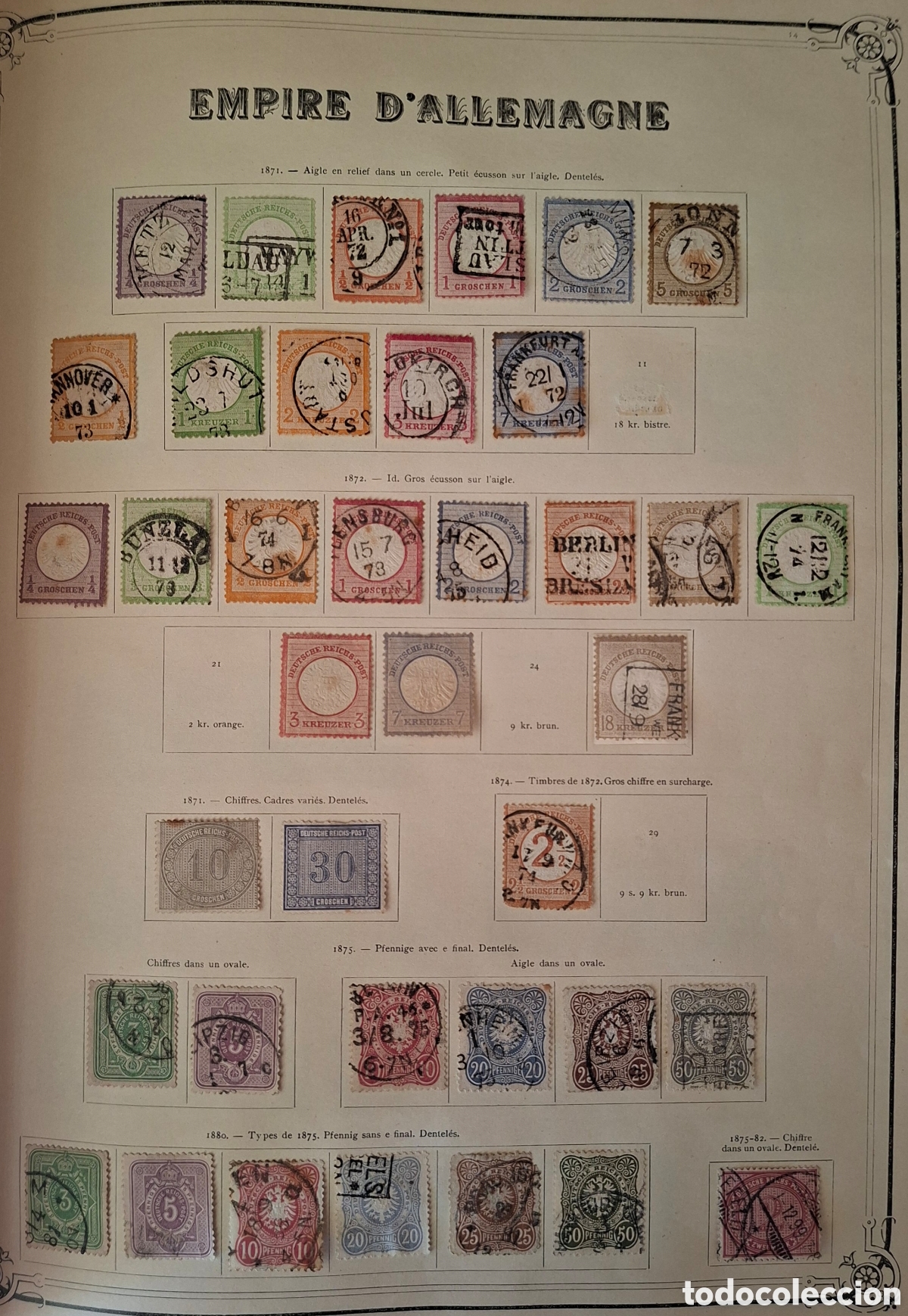 Sellos: Alemania imperio Coleccion de sellos Nuevos y usados 1871-28